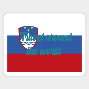 Travel Around the World - Slovenia Sticker